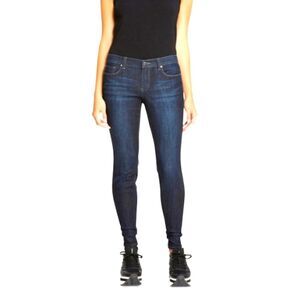 DKNY Jeans Ave B Ultra Skinny Dark Blue Wash Jeans Size 14